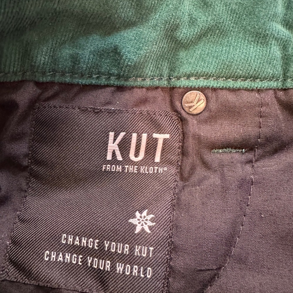 KUT FROM THE KLOTH Petite Green Diana Skinny Corduroy Pants | 6P - Picture 11 of 16